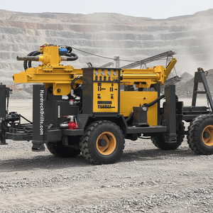 حفارة آبار مياه هيدروليكية بطول 200م/260م/300م، حفارة آبار مياه متنقلة على عجلات تُجر بواسطة مركبة، تستخدم لحفر آبار المياه - Product Image 3