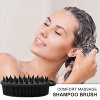 Brosse de bain exfoliante en silicone double face, brosse de massage pour le corps, brosse de douche, séchage rapide, hygiénique pour les peaux sensibles