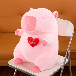 Lindo Peluche de Capibara, Muñeco de Peluche, Nuevo, con Tarjeta de Amor, Regalo de San Valentín, Muñeco Súper Suave, Relleno de Algodón PP, Lindo Muñeco - Product Image 6