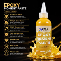 LEQU Pâte de Pigment Époxy 8 Couleurs, Colorant Résine Haute Concentration pour Résine Époxy UV, Art DIY, Fabrication de Bijoux et de Sous-verres
