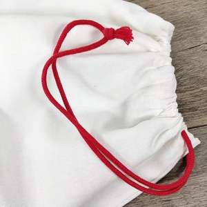 Bolsa de Muselina de Algodón Orgánico Grande en Oferta, Bolsa con Cordón de Algodón con Logotipo Personalizado Impreso - Product Image 3