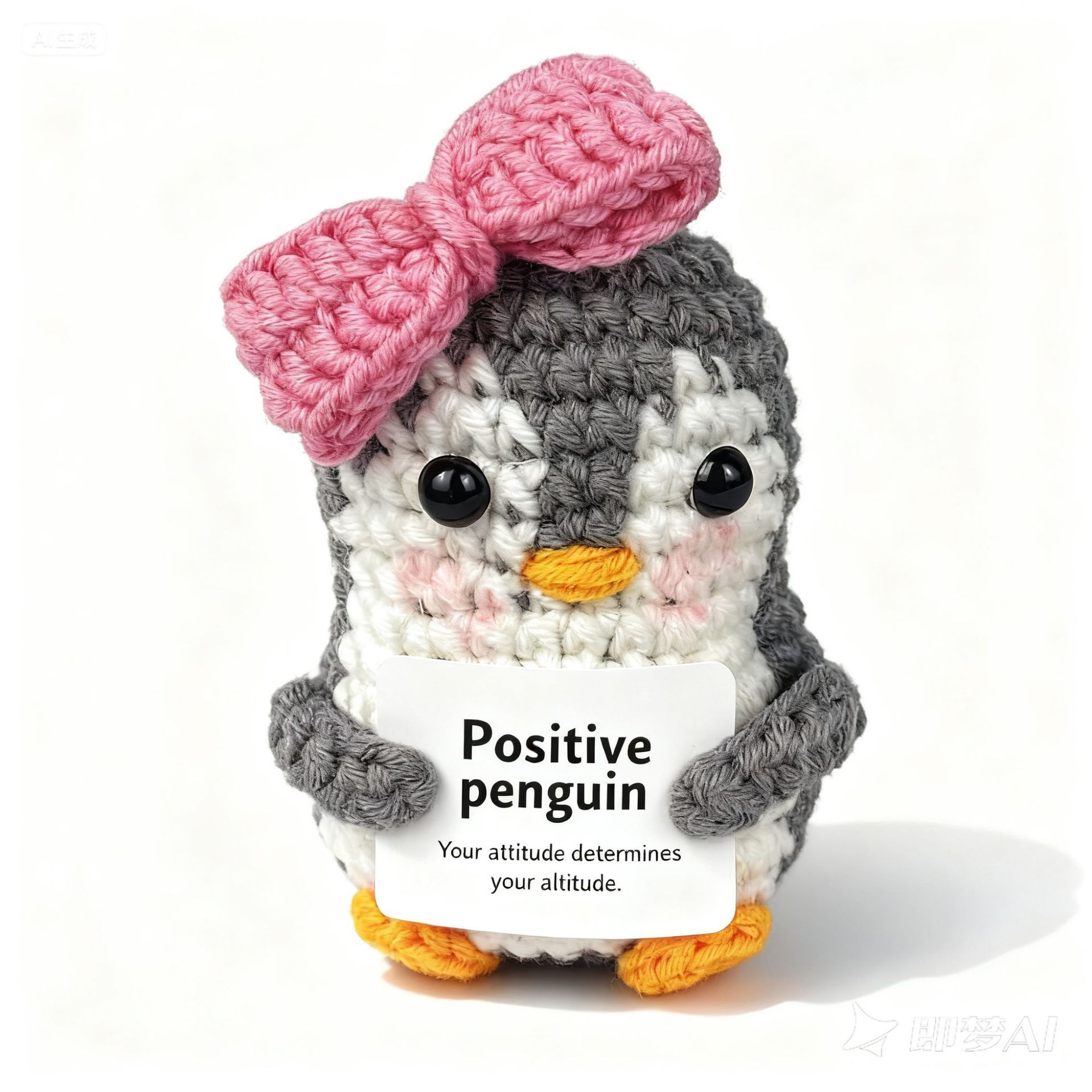 [yarn doll]Bow Penguin