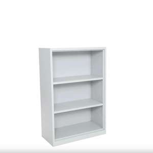 Estante de almacenamiento de metal con pared trasera, adecuado para archivos o la oficina. 1, 2 o 4 estantes. - Product Image 2