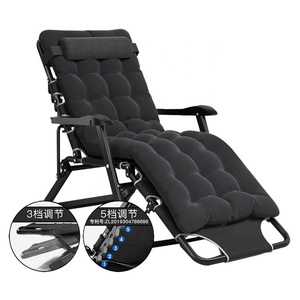 Zware Opvouwbare Slaapstoel Met Matras Draagbare Rust Opvouwbaar Campingbed Voor Ontspanning Op De Werkplek. - Product Image 1