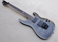 Guitare électrique Flyoung Black Quilted Maple, fabrication haut de gamme, guitares de qualité supérieure, corps avec bordure colorée.