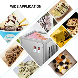 Mini Gebakken Ijs Roll Machine Thuis Ice Roll Maker Voor Yoghurt Melk 2022 Nieuwe Snack Machine Bak Ijs machine