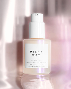 Siero Esfoliante Lenitivo MILKY WAY con 10% <span class=keywords><strong>AHA</strong></span> + Avena, Anti-Rughe, Illuminante, Vegano e Biologico, Marchio Privato - Product Image 3