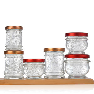 Bocaux à confiture en verre de qualité alimentaire et sans plomb Bouteilles à boissons pour nid d'oiseau avec couvercle hermétique 50ml 75ml 100ml - Product Image 5