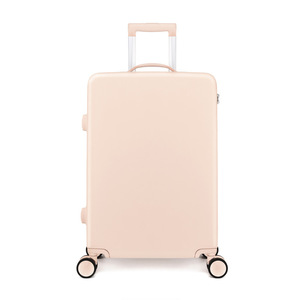 Women's 20-Inch Spinner <b>Suitcase</b> With <b>Lock</b> Solid Color Carry-On Travel Luggage For Leisure - Product Image 5