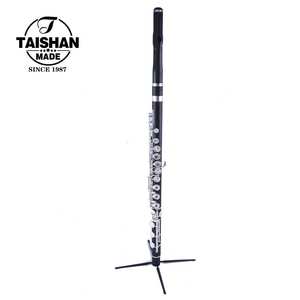 Flauta Chinesa de Ébano Banhada a Prata com 17 Chaves Abertas em Tom de Dó - Product Image 2