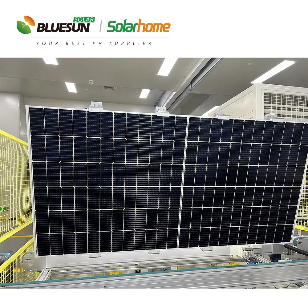 بلوصن لوحة الطاقة الشمسية للاستخدام المنزلي 700 وات 600 وات 590 وات 560 وات 425 لوحات الطاقة الشمسية وضمان طويل