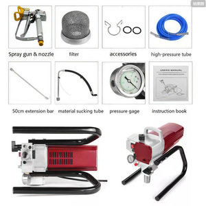 Electric High Pressure Airless Sprayer 180 Mm Pattern Width 28 Oz Cup Professional Grade For Latex <b>Paint</b> Wall Coating - Product Image 3