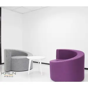 Fabrik direkt verkaufen moderne neue ruhende Büromöbel maßge schneiderte industrielle Schreibtisch Stoff Sofa Set Freizeit Couch Warte bereich