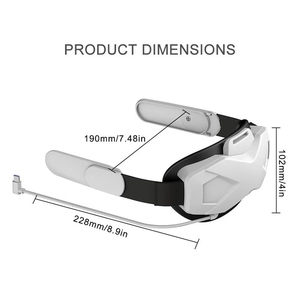 VR87 <span class=keywords><strong>Vr</strong></span> Headband Có Thể Sạc Lại Headstrap <span class=keywords><strong>Vr</strong></span> Kính Điều Chỉnh Nâng Cấp Dây Đeo Đầu Tương Thích Cho Meta / Bobo <span class=keywords><strong>Oculus</strong></span> Quest 2 - Product Image 6