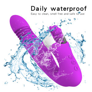 Vibrador con carga USB para mujer, consolador erótico para lamer la lengua, punto G, vibrador telescópico, Juguetes sexuales para adultos para lesbianas, venta al por mayor - Product Image 2