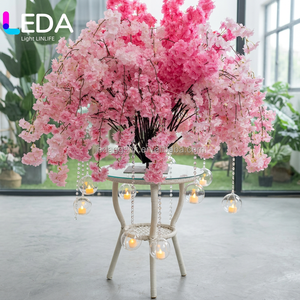 ต้นซากุระสีชมพูประดิษฐ์ขนาดสั่งทำพิเศษ LEDA สำหรับตกแต่งโต๊ะกลางในร่ม ต้นไม้ดอกไม้ประดับงานปาร์ตี้ งานแต่งงาน และตกแต่งบ้าน - Product Image 6