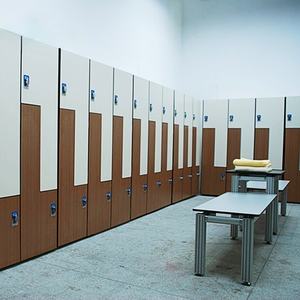 FMH Flat Pack HPL Fenólico Compacto Laminado Locker Gimnasio Madera Locker - Product Image 3