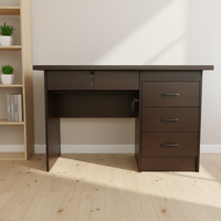 Bureau d'étude moderne en MDF mélaminé, bureau d'ordinateur, mobilier de bureau, mobilier de maison