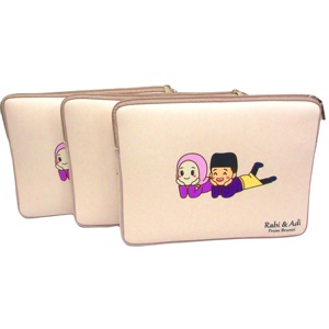 กระเป๋าใส่คอมพิวเตอร์แบบนีโอพรีนพิมพ์โลโก้ OEM ตามสั่ง พร้อมซิปคู่ - Product Image 2