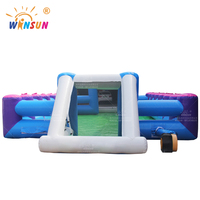 WINSUN Jeu de football gonflable géant interactif d'extérieur CE Commercial, terrain de football en PVC pour adultes, sans plomb, ignifuge et étanche