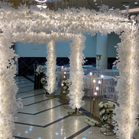 Rocan exquis mariage allée perle métal support lumière décoration accessoires de mariage fleur support événement décoration passerelle