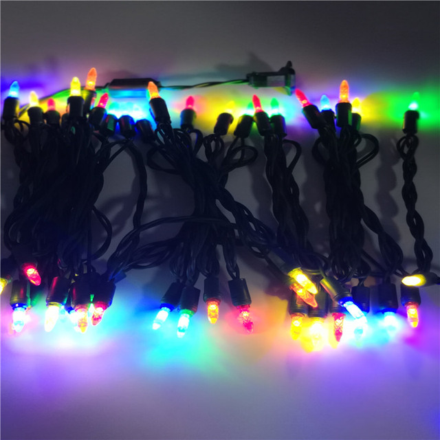 10m 33ft 100LEDs Outdoor Waterproof M5 Mini LED Christmas String Lights IP65 Rating 220V for Tree Decorate