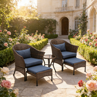 Ensemble de canapés d'extérieur modernes de luxe en acier inoxydable, résistants aux intempéries, écologiques et confortables pour appartements, hôtels et cours