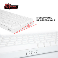 Keyboard Mekanik Gaming Royal Kludge RK100 RGB Warna-warni untuk Ponsel PC Laptop Keyboarf RK 100 Hotswap Keyboard Gamer
