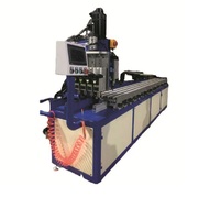 Machine automatique de perçage et de fraisage à double tête, contrôlée par PLC CNC de haute précision, pour battants de volets en acier Q345R