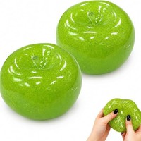 Jouet anti-stress pomme en gelée souple, balle à presser douce au toucher pour soulager le stress