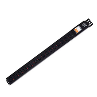 PDU 1,5U pour rack avec prise C13 et disjoncteur, unité de distribution d'alimentation adaptée aux centres de données, salles de serveurs et armoires réseau