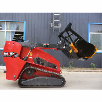 HAVTEK Skid Steer Euro 5 Epa Diesel Skid Steer Mini Track Skid Steer Loader 1300kg foresta traccia tosaerba ad alte prestazioni