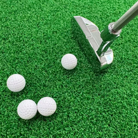 Mini putter de golf personnalisé avec logo sur mesure, poignée en silicone, tige en acier inoxydable, tête en alliage de zinc, clubs miniatures