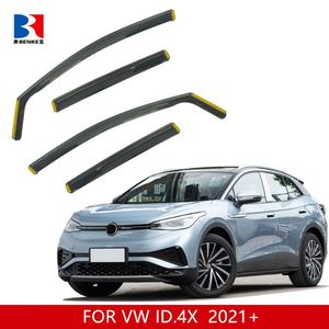 Déflecteurs de vent pour vitres de voiture à injection directe pour VW ID.4 X 2021-2024, visières de fenêtre, pare-pluie, accessoires auto ID.4 X - Product Image 3