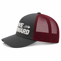 Casquette de camionneur à 5 panneaux, impression personnalisée professionnelle, Logo brodé, maille, mousse de qualité supérieure