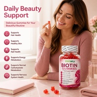 Gummies véganes sans sucre pour adultes : Métabolisme énergétique, perte de poids, croissance capillaire accélérée, biotine naturelle, vitamines antioxydantes