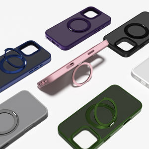 <span class=keywords><strong>Coque</strong></span> de téléphone portable translucide mat de luxe pour <span class=keywords><strong>iPhone</strong></span> 16 <span class=keywords><strong>11</strong></span> 12 13 14 15 Pro Max Plus <span class=keywords><strong>coque</strong></span> de Protection de support d'anneau <span class=keywords><strong>magnétique</strong></span> - Product Image 2