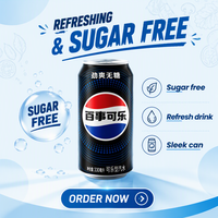 Stock disponible – Boisson gazeuse Pepsi Cola 330 ml en canette aluminium – Plusieurs saveurs – Fournisseur mondial pour l'exportation