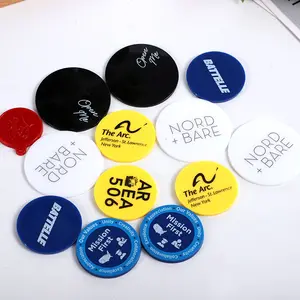 2024 hot selling promotion double sides colors plastic personalized coins custom plastic token coin