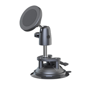 Soporte magnético para teléfono para coche, soporte universal para salpicadero con ventosa, color negro - Product Image 1