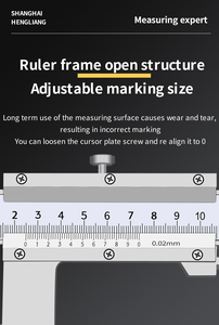Độ chính xác cao đôi lưỡi vuốt thép không gỉ Vernier calipers bên trong và bên ngoài đường kính với móng vuốt dài - Product Image 4