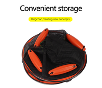 Panier à poissons pliable en maille PVC robuste, filet de pêche portable pour le maintien des poissons vivants, idéal pour la pêche en kayak, bateau ou quai