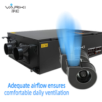 Déshumidificateur d'air frais ERV à une seule pièce 28L/D, système de contrôle de l'humidité du plafond avec contrôleur Wifi intelligent, filtre haute efficacité