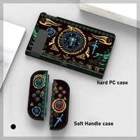 Coque personnalisée à faible MOQ pour Nintendo Switch OLED, en PC rigide pour la console et en TPU souple pour les Joy-Con, impression graphique sur mesure.