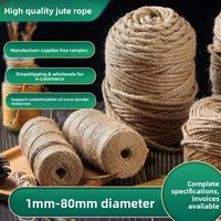 Fabricant de cordes en chanvre en gros - Corde en chanvre tressée épaisse de 1 à 80 mm de diamètre, emballage en rouleau pour artisanat, griffoir pour chat