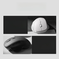 Mouse Nirkabel 2.4GHz Ergonomis untuk Gaming dan Kantor, Dapat Diisi Ulang, dengan Penerima USB & Kabel Tipe-C Jangkauan 10M untuk Desktop