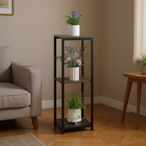 Support à plantes en métal à 3 niveaux avec dispositif anti-basculement pour meubles de salon - Product Image 2