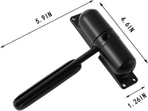 Chiusura della porta bianca automatica di Design moderno con molla di sicurezza facile installazione per la conversione della porta a battente a chiusura automatica - Product Image 2