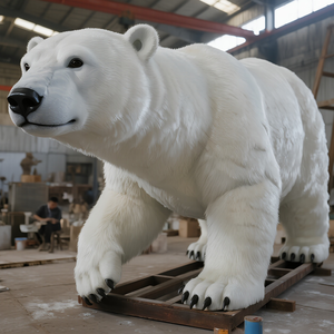 Tùy chỉnh trong nhà nhựa animatronic Gấu bắc cực thực tế Bắc cực mô hình động vật cho trung tâm mua sắm băng công viên chủ đề vườn thú sản xuất phim - Product Image 3