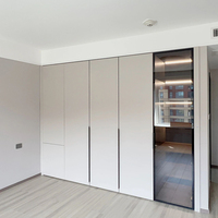 Armoire en bois sur mesure haut de gamme, armoire moderne pour chambre à coucher, armoire pour villa de luxe